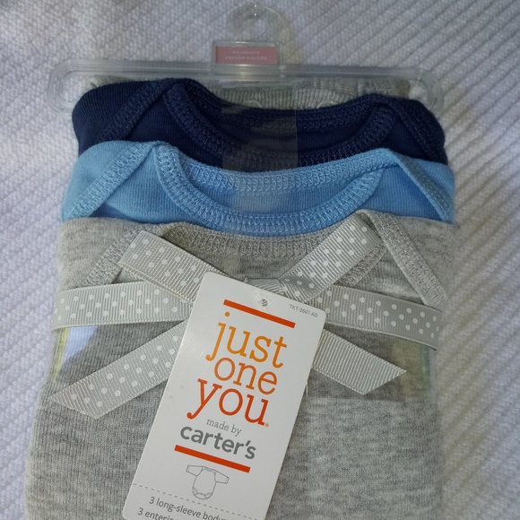 Carter's Other - NWT Carters 3 pack Long sleeve bodysuits